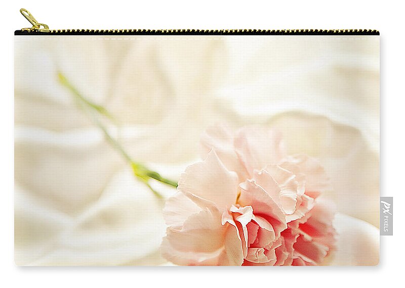 Satin Zip Pouch featuring the photograph Nights In White Satin by Theresa Tahara
