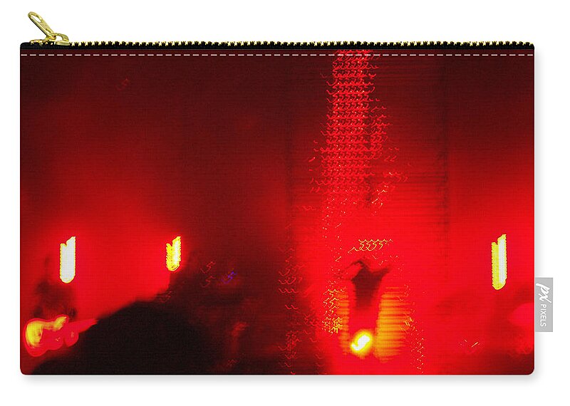 Concert Lights Zip Pouch featuring the photograph Nine Inch Nails Concert Lights - Violent Red by Shawna Rowe