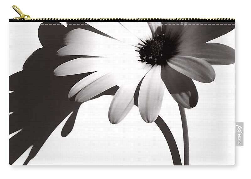 Flowers Zip Pouch featuring the photograph No Colour Needed by J C