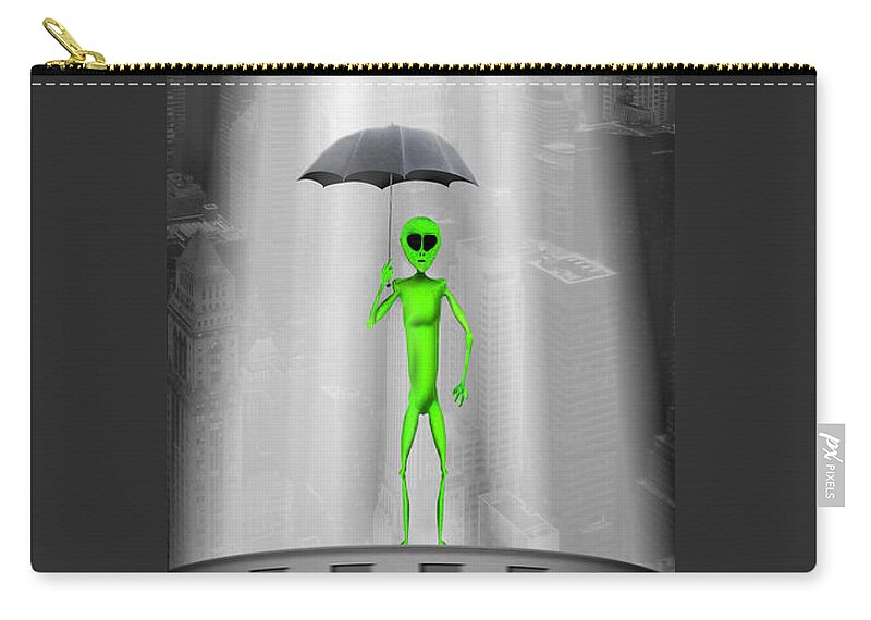 Surrealism Carry-all Pouch featuring the photograph No Intelligent Life Here by Mike McGlothlen