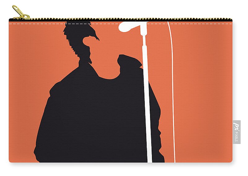 Oasis Zip Pouch featuring the digital art No023 MY Oasis Minimal Music poster by Chungkong Art