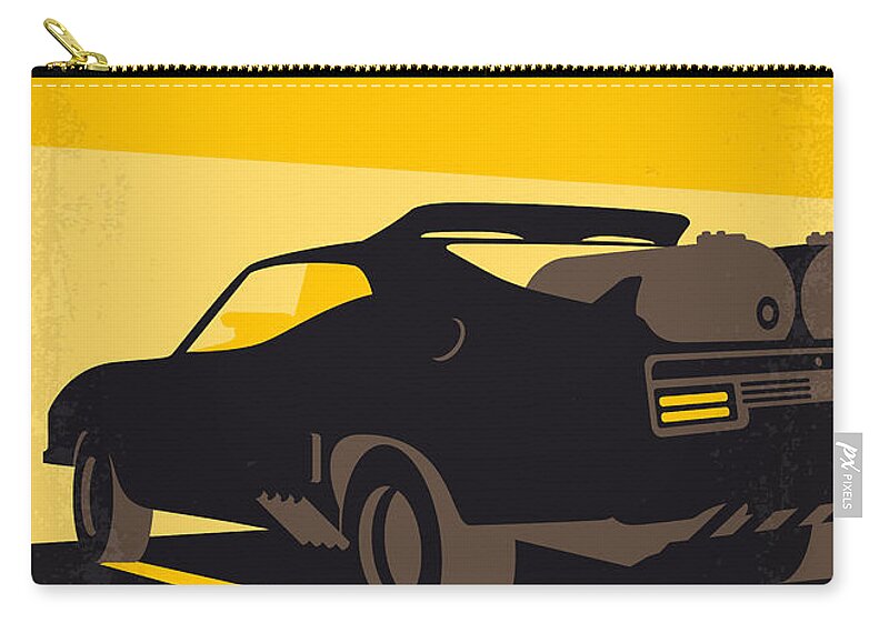 Road Warrior Carry-all Pouch featuring the digital art No051 My Mad Max 2 Road Warrior minimal movie poster by Chungkong Art