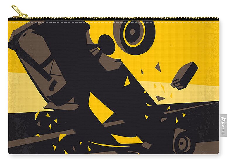 Mad Max 4 Fury Road Zip Pouch featuring the digital art No051 My Mad Max 4 Fury Road minimal movie poster by Chungkong Art