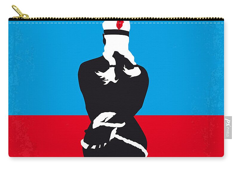 Soldier Blue Zip Pouch featuring the digital art No136 My SOLDIER BLUE minimal movie poster by Chungkong Art