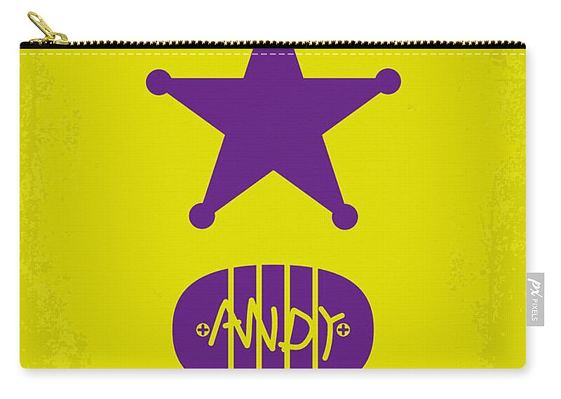 Toy Story Zip Pouch featuring the digital art No190 My Toy Story minimal movie poster by Chungkong Art