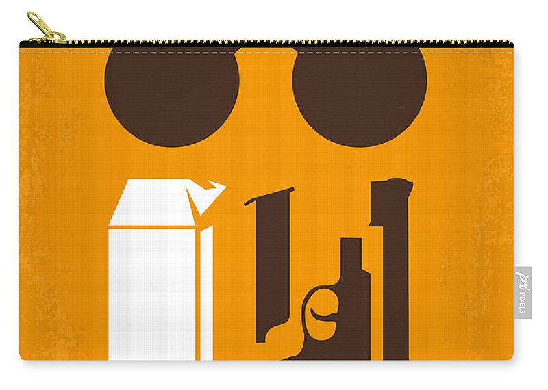 Leon Zip Pouch featuring the digital art No239 My LEON minimal movie poster by Chungkong Art