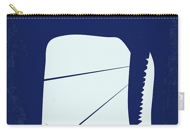 Moby Dick Zip Pouch featuring the digital art No267 My MOBY DICK minimal movie poster by Chungkong Art
