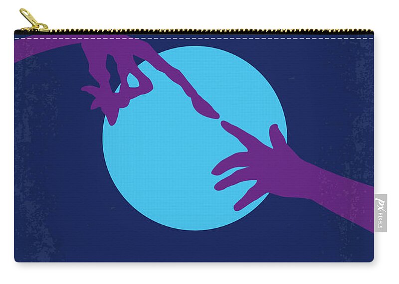 E.t. Zip Pouch featuring the digital art No282 My ET minimal movie poster by Chungkong Art