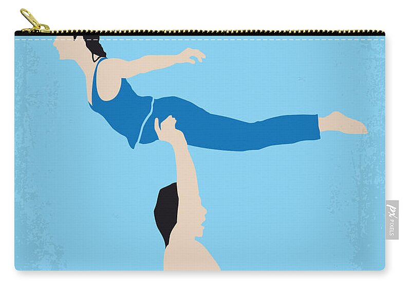 Dirty Dancing Zip Pouch featuring the digital art No298 My Dirty Dancing minimal movie poster by Chungkong Art