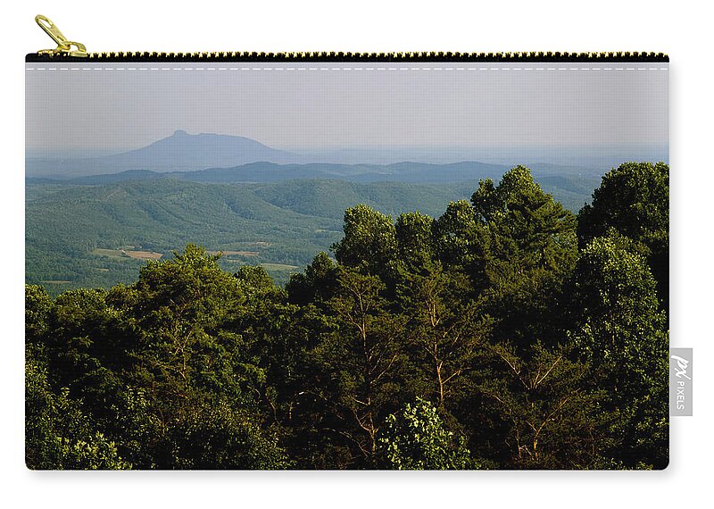 Appalachian Mountains Zip Pouch featuring the photograph North Carolina Piedmont Region by Kenneth Murray