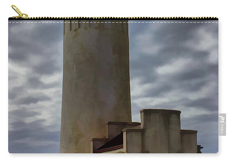 North Head Lighthouse Carry-all Pouch featuring the photograph North Head Lighthouse by Cathy Anderson