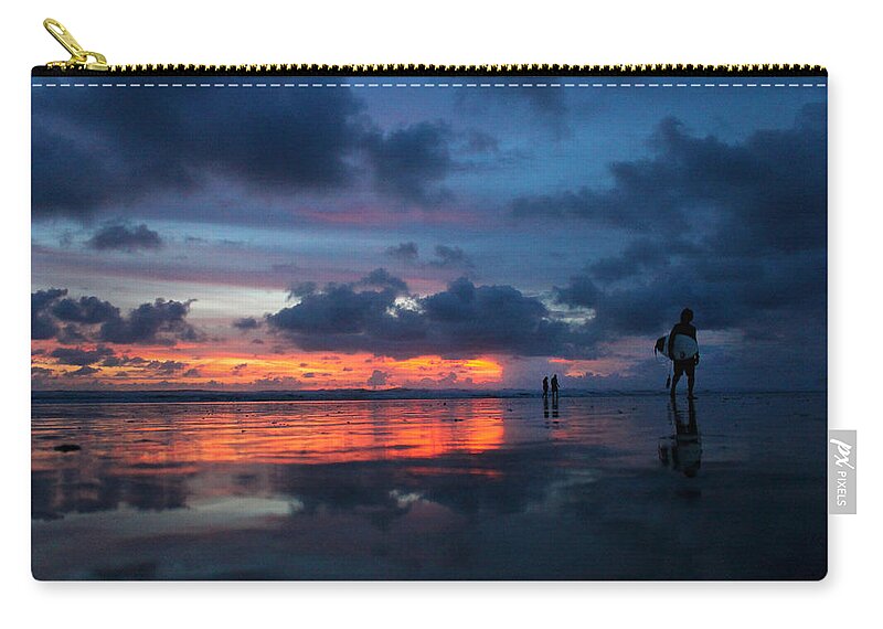Sunset Zip Pouch featuring the photograph Nosara Sunset by Nathan Miller
