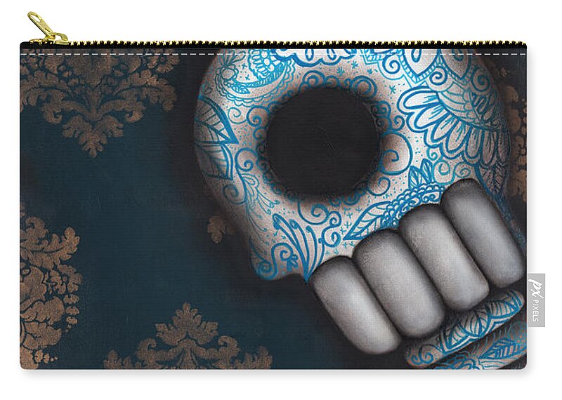 Day Of The Dead Carry-all Pouch featuring the painting Nostalgia by Abril Andrade
