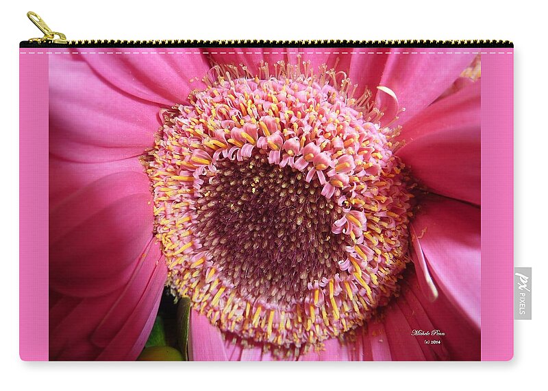 Flower Photograph Zip Pouch featuring the photograph Aliveness in Rome by Michele Penn