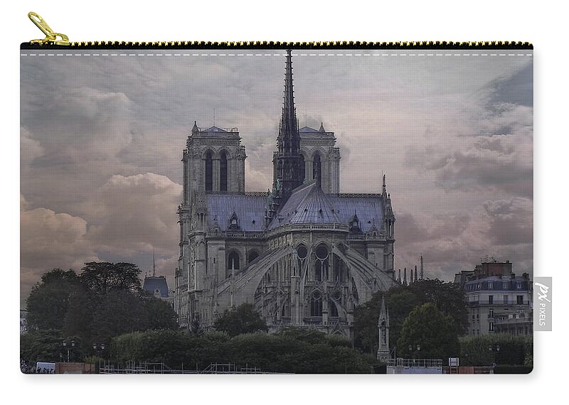 Notre Dame Zip Pouch featuring the photograph Notre Dame Paris by Joachim G Pinkawa
