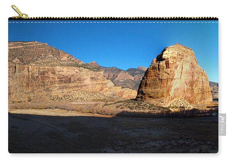 Echo Park Zip Pouch featuring the photograph November Canyon Dawn by Joshua House
