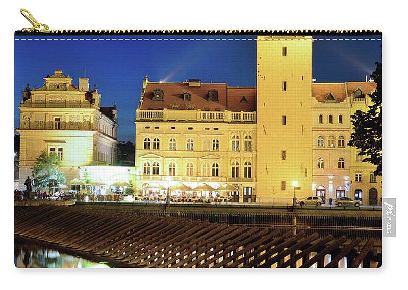 Town Zip Pouch featuring the photograph Novotneho Lavka, Prague by Alxpin