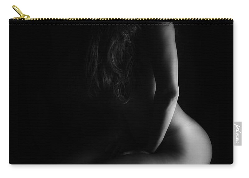 Woman Zip Pouch featuring the photograph Nude by Jelena Jovanovic