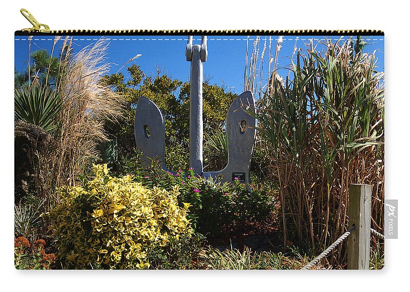 Ocean City Zip Pouch featuring the photograph Ocean City Dune Crossing at 142nd Street by Bill Swartwout