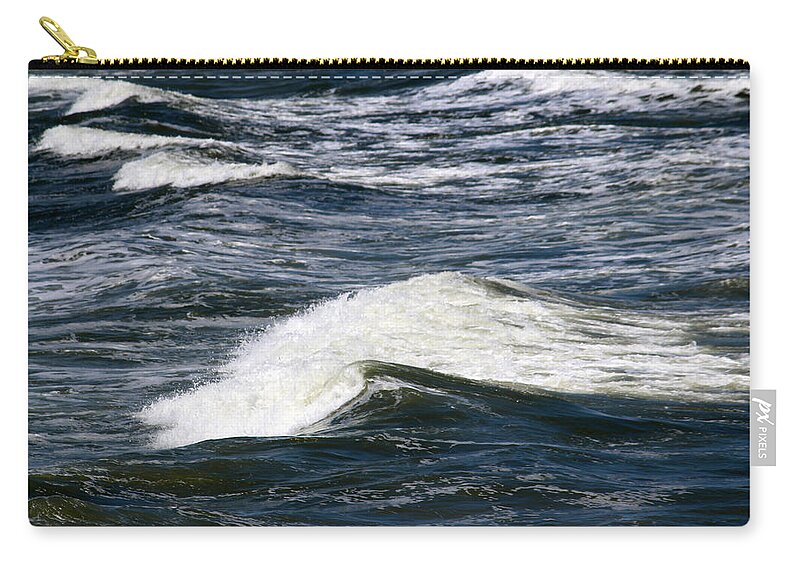 Ocean Zip Pouch featuring the photograph Ocean Waves by Cynthia Guinn