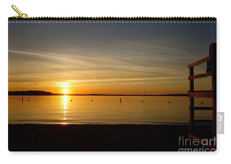 Lake Waconia Zip Pouch featuring the photograph Off Duty by Jacqueline Athmann