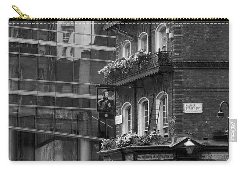 Albert Pub Zip Pouch featuring the photograph Old and New by Chevy Fleet