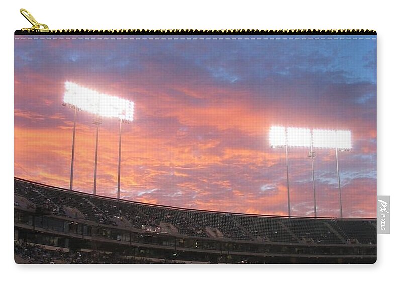 Baseball Zip Pouch featuring the photograph Old Ball Game by Photographic Arts And Design Studio