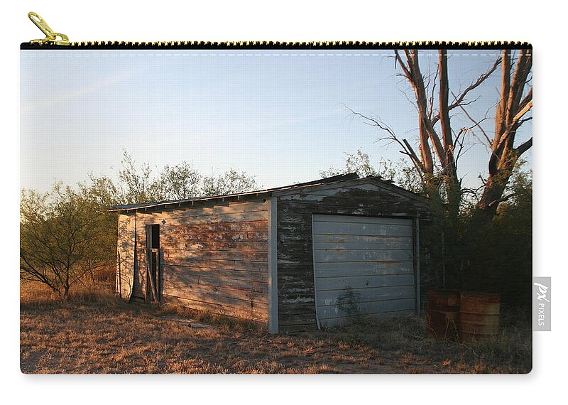 Tucson Zip Pouch featuring the photograph Old Barn #1 by David S Reynolds