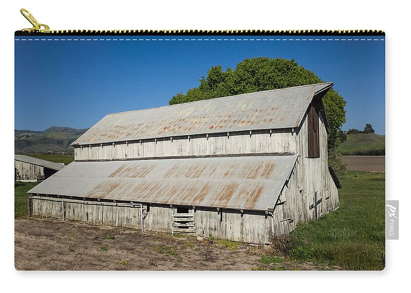 Barn Zip Pouch featuring the photograph Old Barn At Kynsi Winery by Priya Ghose