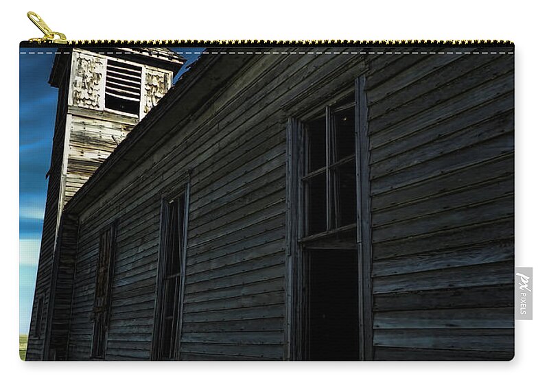 Church Zip Pouch featuring the photograph Old church SD1 by Cathy Anderson