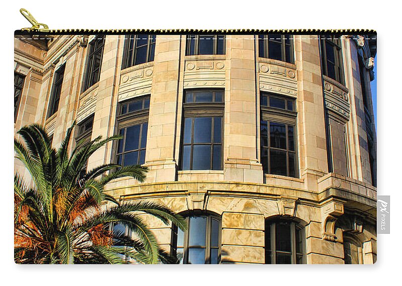New Orleans Zip Pouch featuring the photograph Old Courthouse-New Orleans by Judy Vincent