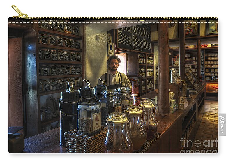 Art Carry-all Pouch featuring the photograph Old Town House Coffee by Yhun Suarez