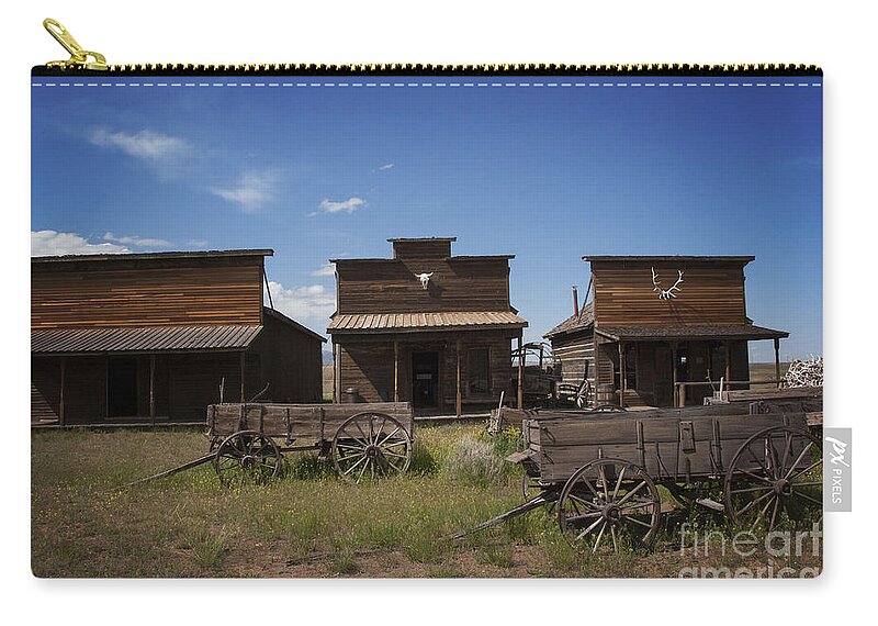Abandoned Zip Pouch featuring the photograph Old Trail Town by Juli Scalzi