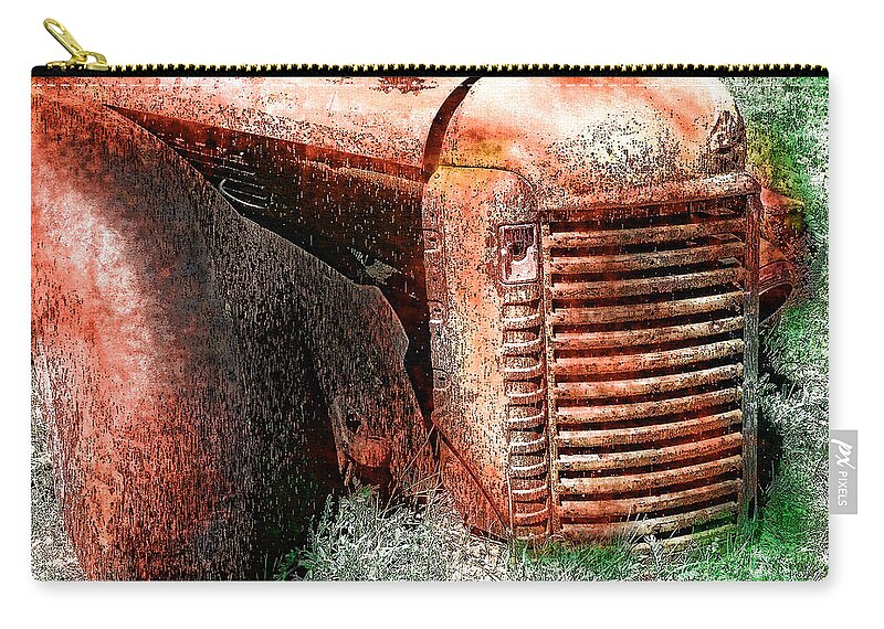 Truck Zip Pouch featuring the photograph OLD TRUCK - Featured in TN Treasure's Group by Ericamaxine Price