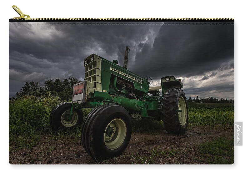 Tractor Zip Pouch featuring the photograph Oliver by Aaron J Groen