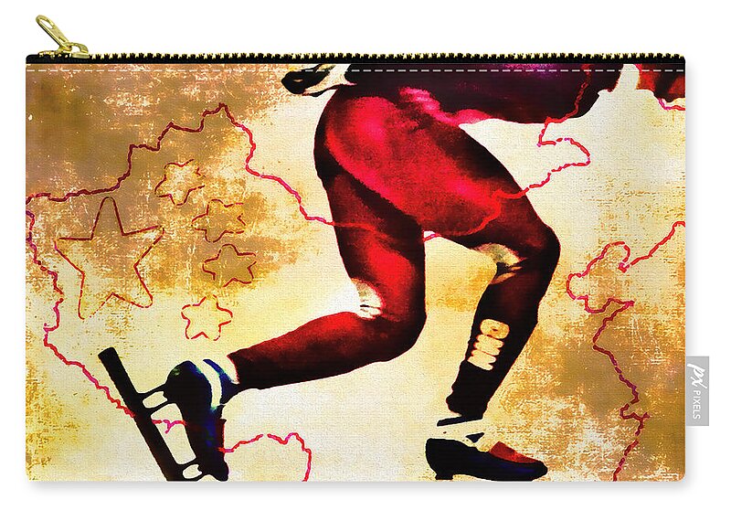 China Zip Pouch featuring the photograph Olympic Hope by Kathy Bassett