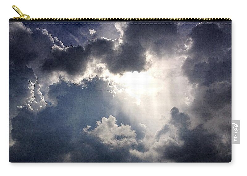 Sky Zip Pouch featuring the photograph Ominous by John Duplantis