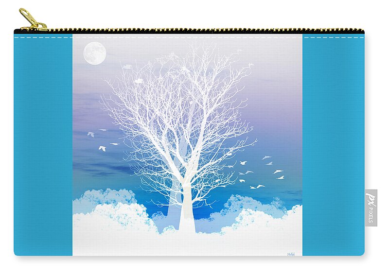Tree Carry-all Pouch featuring the photograph Once upon a moon lit night... by Holly Kempe