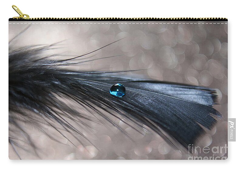 Feather Zip Pouch featuring the photograph Once Upon a Time by Krissy Katsimbras