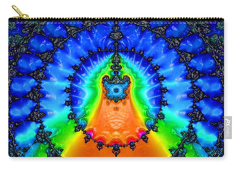 One Love Zip Pouch featuring the digital art One Love by Keri West