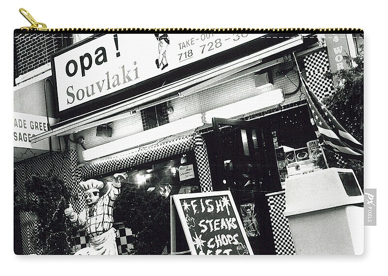 Greek Zip Pouch featuring the photograph Opa Opa by James Aiken