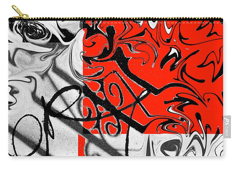 Abstract Zip Pouch featuring the digital art Opera by Fei A