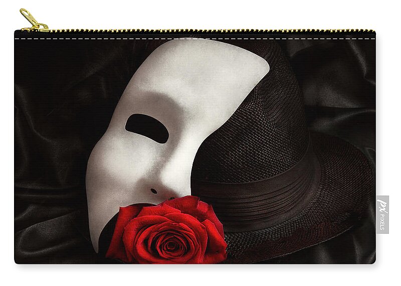 Opera Zip Pouch featuring the photograph Opera - Mystery and The opera by Mike Savad