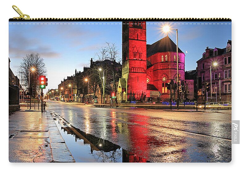 Oran Mor Zip Pouch featuring the photograph Oran Mor Reflection by Grant Glendinning