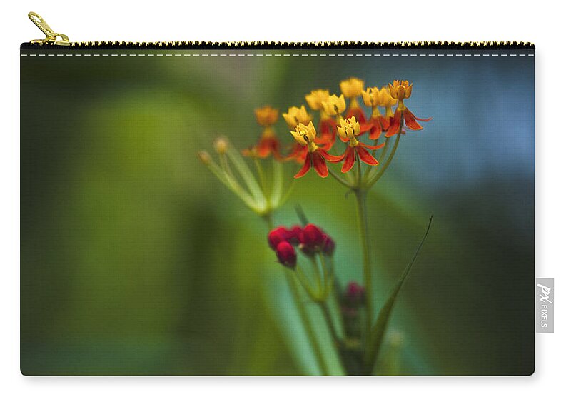 Flower Zip Pouch featuring the photograph Orange And Yellow Flowers by Bradley R Youngberg
