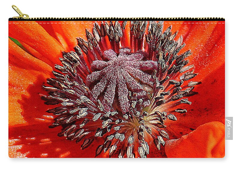 Nature Carry-all Pouch featuring the photograph Orange Poppy by William Selander