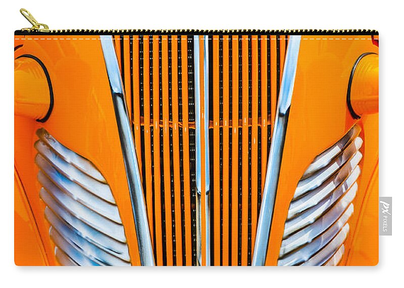 Terraplane Zip Pouch featuring the photograph Orange Terraplane by Carolyn Marshall