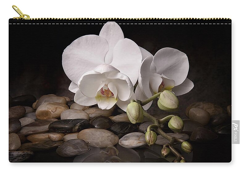 Arrangement Zip Pouch featuring the photograph Orchid - Sensuous Virtue by Tom Mc Nemar