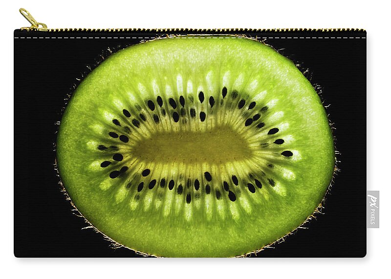 California Zip Pouch featuring the photograph Organic Produce, Kiwi by Monica Rodriguez
