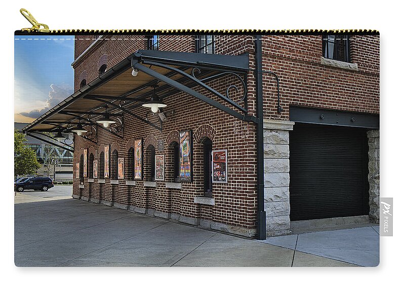 Baltimore Zip Pouch featuring the photograph Oriole Park Box Office by Susan Candelario
